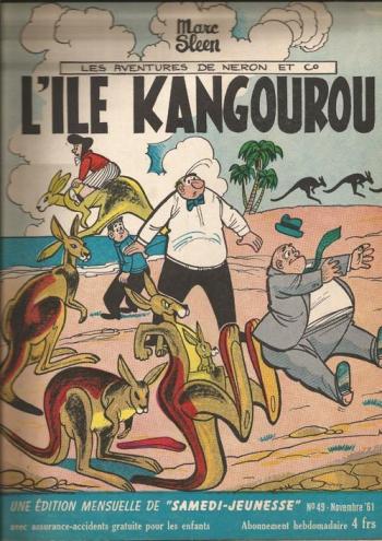 Couverture de l'album Samedi Jeunesse - 49. L'île kangourou (Néron et Cie)