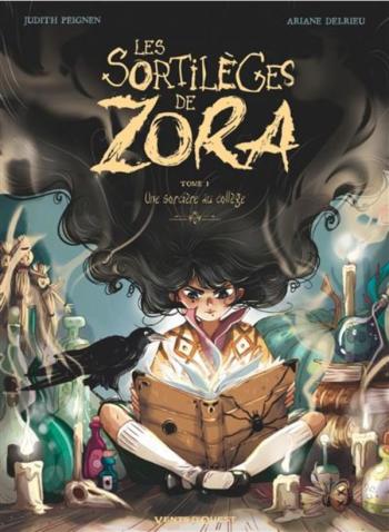 Couverture de l'album Les Sortilèges de Zora - 1. Une sorcière au collège