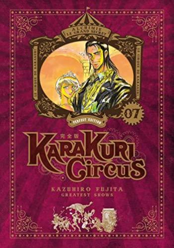 Couverture de l'album Karakuri Circus (Perfect Edition) - 7. La tueuse à gages lanceuse de couteaux se rapproche de Masaru !