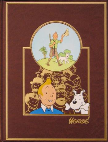 Couverture de l'album Tintin (L'œuvre intégrale d'Hergé - Rombaldi) - 1. L'œuvre intégrale d'Hergé - Tome 1