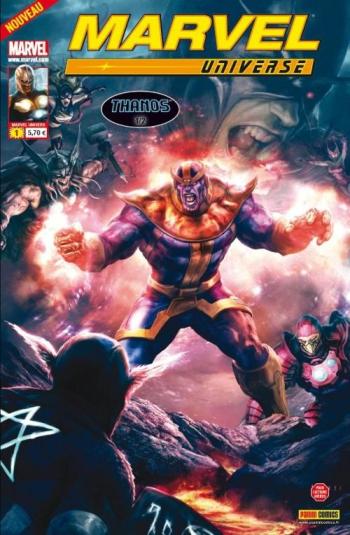 Couverture de l'album Marvel Universe (V2) - 1. Thanos 1/2