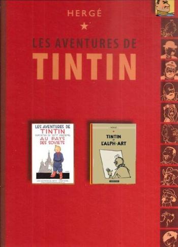 Couverture de l'album Tintin (France Loisirs - Collection Duo) - 12. Tintin au pays des Soviets / Tintin et l'Alph'art