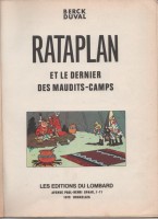 Extrait 1 de l'album Rataplan - 7. Rataplan et le dernier des maudits-camps