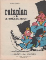 Extrait 1 de l'album Rataplan - 5. Rataplan et le prince de Jitomir